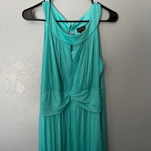 Floor Length Blue with Sparkles Dress